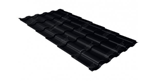 Металлочерепица кредо 0,45 Drap RAL 9005 черный купить в Югорске