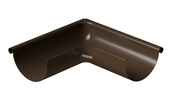 Угол внешний 90° D125 Döcke STAL PREMIUM Каштан, (RAL 8017) купить в Югорске