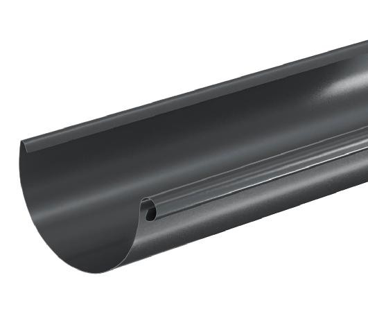 Водосток Aquasistem, система 125x90 - Водосточный желоб 3.00м RAL 7024 Тёмно-серый купить в Югорске