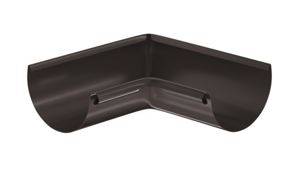 Водосток Aquasistem, система 125x90 - Угол желоба, внутренний 90° RR 32 Тёмно-Коричневый купить в Югорске