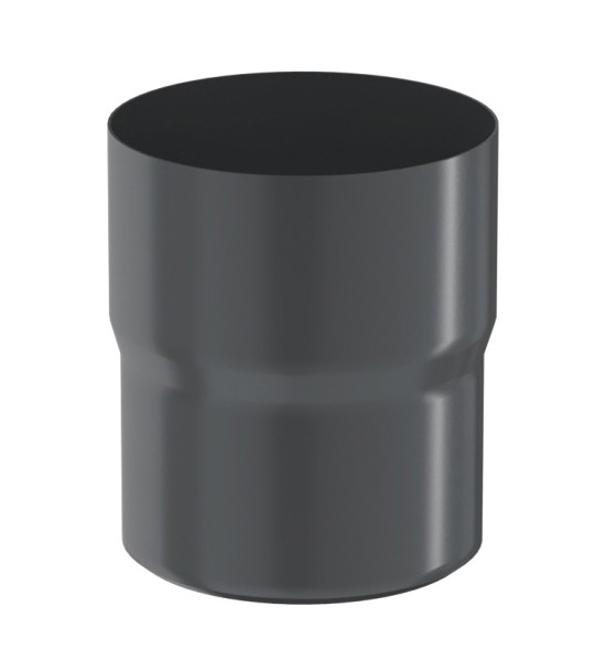 Водосток Aquasistem, система 125x90 - Соединитель трубы RAL 7024 Тёмно-серый купить в Югорске