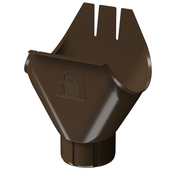 Воронка желоба D125 Döcke STAL PREMIUM Каштан, (RAL 8017) купить в Югорске