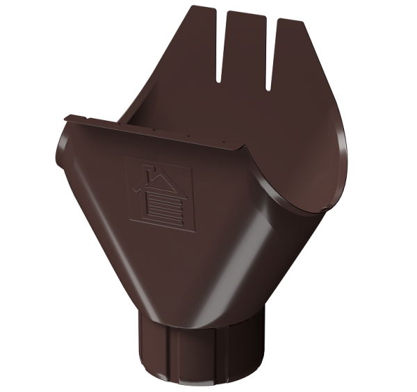 Воронка желоба D125 Döcke STAL PREMIUM Шоколад, (RAL 8019) купить в Югорске