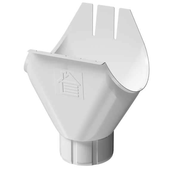 Воронка желоба D125 Döcke STAL PREMIUM Пломбир, (RAL 9010) купить в Югорске