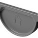 Заглушка желоба D125 Döcke STAL PREMIUM Графит, (RAL 7024) купить в Югорске
