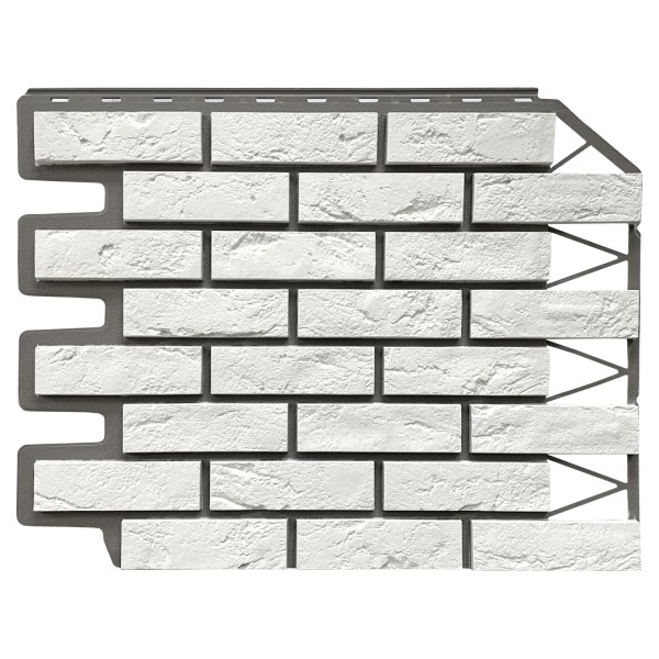 Фасадная панель FineBer, Кирпич Баварский, Белый купить в Югорске