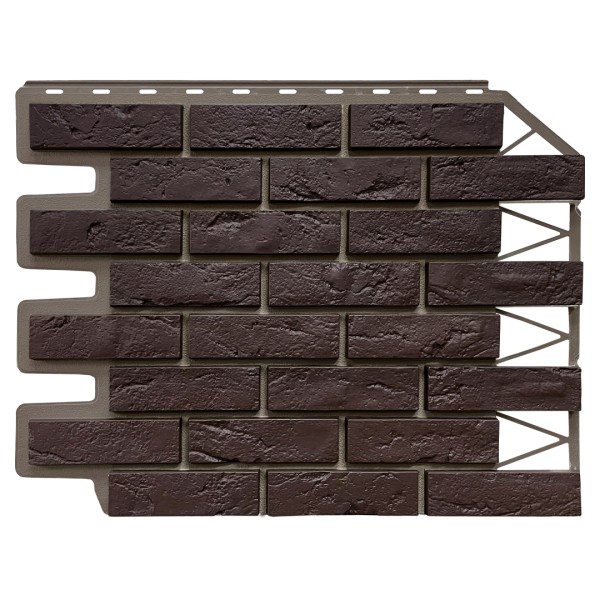 Фасадная панель FineBer, Кирпич Баварский, Темно коричневый купить в Югорске