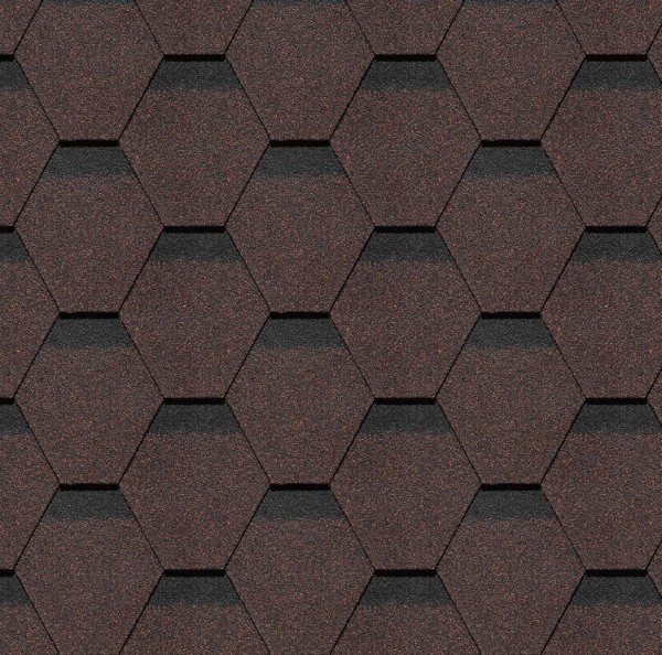 Гибкая черепица Docke, коллекция Шеффилд – Корица купить в Югорске