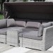 Диван-Трансформер AFINA плетеный из иск. ротанга AFM-320G Grey купить в Югорске