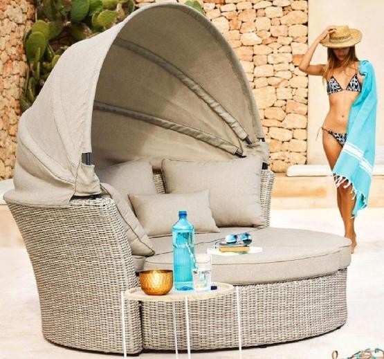 Диван-Трансформер AFINA плетеный из иск. ротанга AFM-325 Beige купить в Югорске