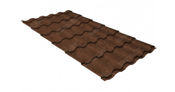 Металлочерепица кредо 0,45 Safari Twincolor Brown купить в Югорске