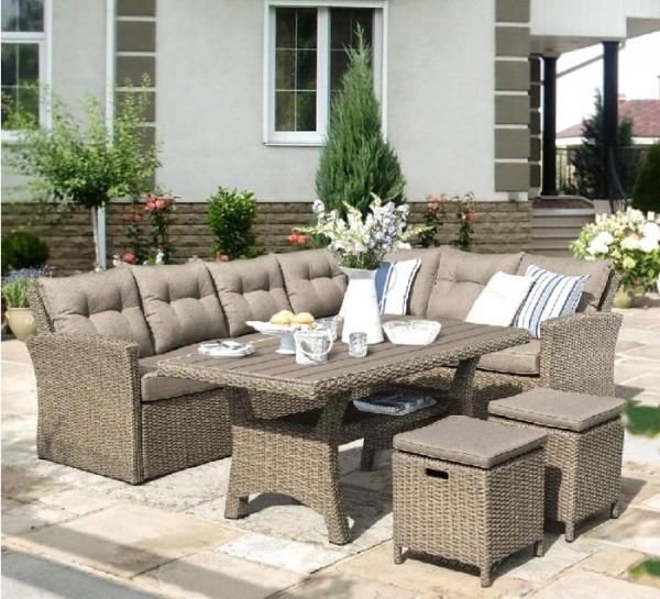 Комплект мебели AFINA плетеной из иск. ротанга AFM-307B Beige купить в Югорске