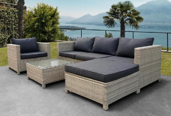 Комплект мебели AFINA плетеной из иск. ротанга YR821G Grey/Grey купить в Югорске
