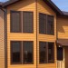 Фиброцементный сайдинг Latonit Красное дерево (RAL 8001/8008) купить в Югорске
