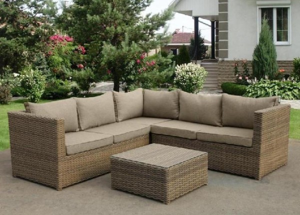 Комплект мебели AFINA плетеной из иск. ротанга YR825B Beige купить в Югорске