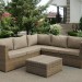 Комплект мебели AFINA плетеной из иск. ротанга YR825B Beige купить в Югорске