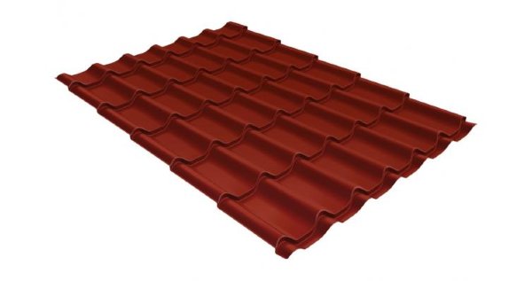 Металлочерепица классик 0,5 Satin RAL 3009 оксидно-красный купить в Югорске