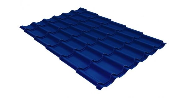 Металлочерепица классик 0,5 Satin RAL 5005 сигнальный синий купить в Югорске
