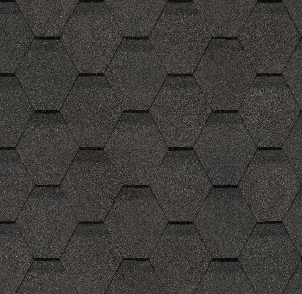 Гибкая черепица Docke, коллекция Шестигранник Серый купить в Югорске