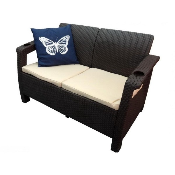 Двухместный диван Yalta Sofa Seаt венге купить в Югорске