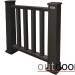 Ограждение из ДПК Outdoor Классик 3D STORM чёрный купить в Югорске