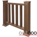 Ограждение из ДПК Outdoor Классик 3D STORM коричневый микс купить в Югорске