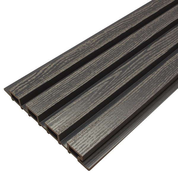 Фасадная доска из ДПК Faynag Wood Рейка Мокрый Асфальт купить в Югорске