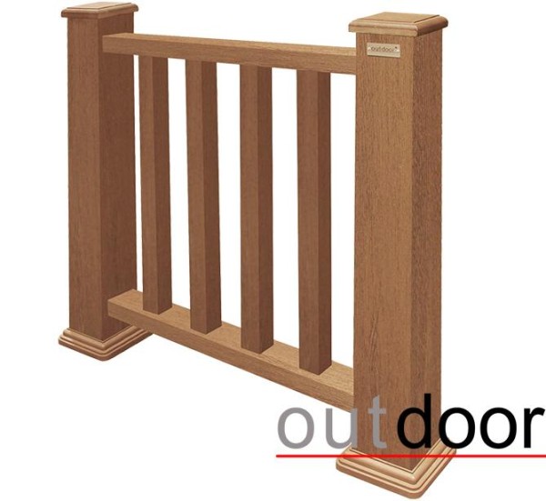 Ограждение из ДПК Outdoor Классик 3D STORM дуб купить в Югорске