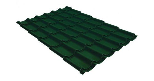 Металлочерепица классик GL 0,5 Velur20 RAL 6005 зеленый мох купить в Югорске