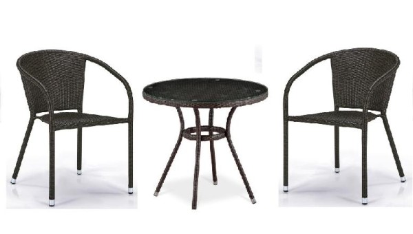 Комплект плетеной мебели AFINA из иск. ротанга Асоль-7 T282ANT/Y137C-W53 Brown 2Pcs купить в Югорске