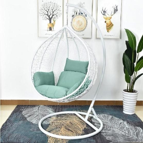 Кресло Подвесное из искусственного ротанга AFM-168A-L White/Green купить в Югорске