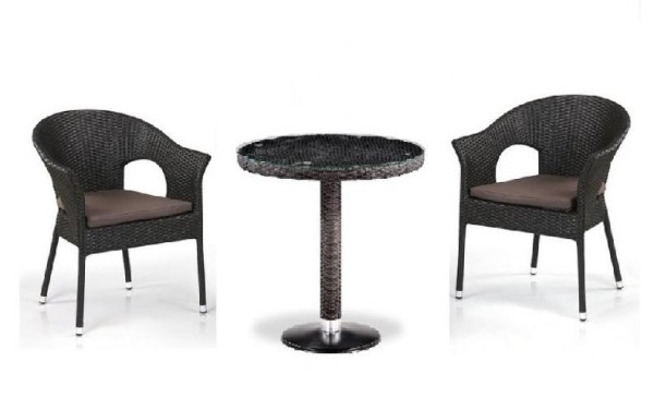 Комплект плетеной мебели AFINA из иск. ротанга T601/Y79A-W53 Brown 2Pcs купить в Югорске