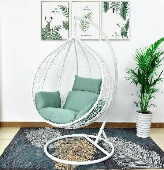 Кресло Подвесное из искусственного ротанга AFM-168A-XL White/Green купить в Югорске