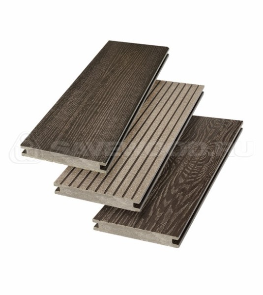 Террасная доска SW Fraxinus (R) полнотелая «SaveWood» Темно-коричневый купить в Югорске