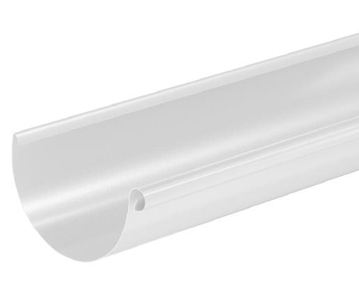 Водосток Aquasistem, система 125x90 - Водосточный желоб 3.00м RR 20 Белый купить в Югорске