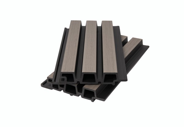 Фасадная панель брусковая двухцветная co-extrusion, snow mix купить в Югорске