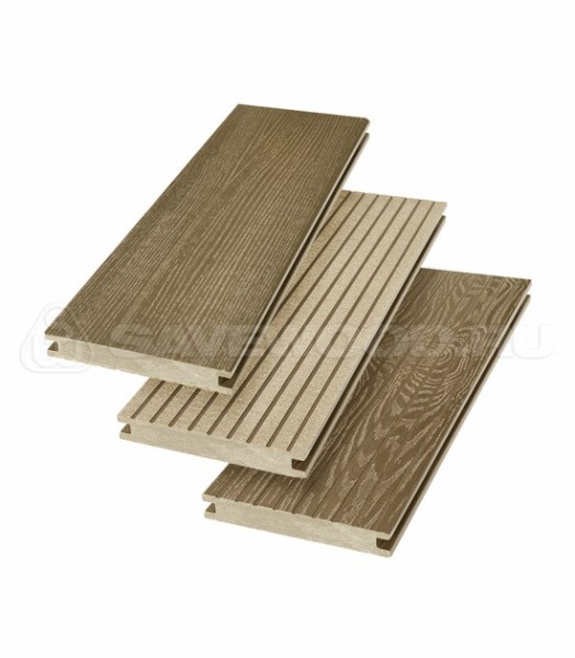 Террасная доска SW Fraxinus (R) полнотелая «SaveWood» Тик купить в Югорске