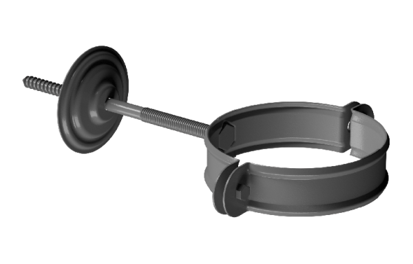 Хомут трубы D90 Döcke STAL PREMIUM Графит, (RAL 7024) купить в Югорске