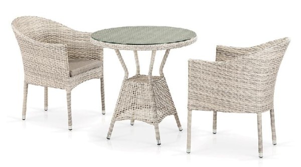 Комплект плетеной мебели AFINA из иск. ротанга T705ANT/Y350-W85 Latte 2Pcs купить в Югорске