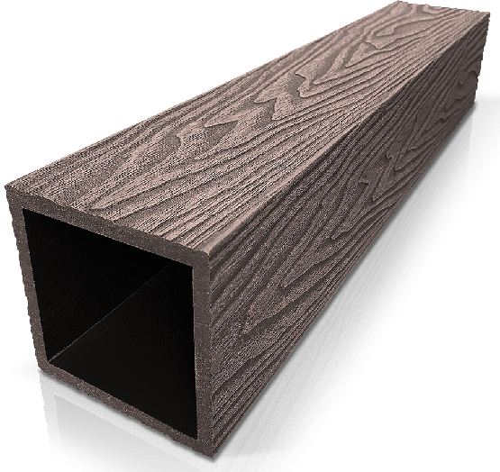 Столб ДПК 3D GardenParkett фактура дерева Венге купить в Югорске