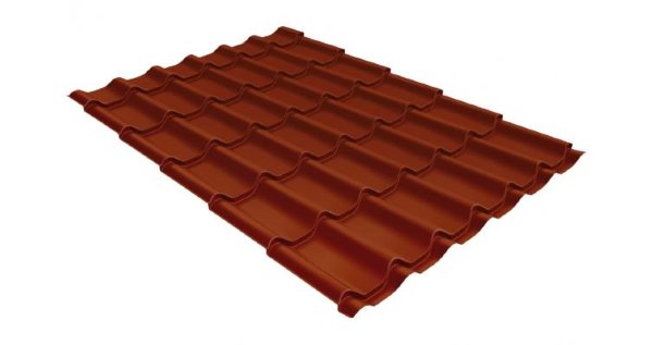 Металлочерепица классик 0,5 Satin RAL 8004 терракота купить в Югорске
