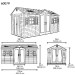Сарай пластиковый LifeTime 15x8 DD купить в Югорске