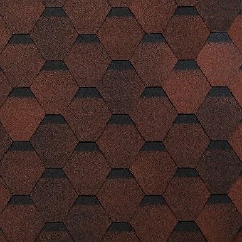 Гибкая черепица Shinglas, коллекция Оптима – Красный купить в Югорске