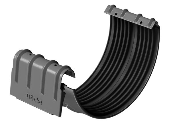 Соединитель желобов D125 Döcke STAL PREMIUM Графит, (RAL 7024) купить в Югорске