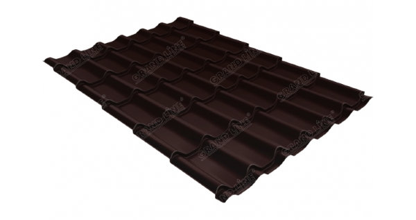 Металлочерепица классик GL 0,5 Quarzit RAL 8017 шоколад Metallic купить в Югорске