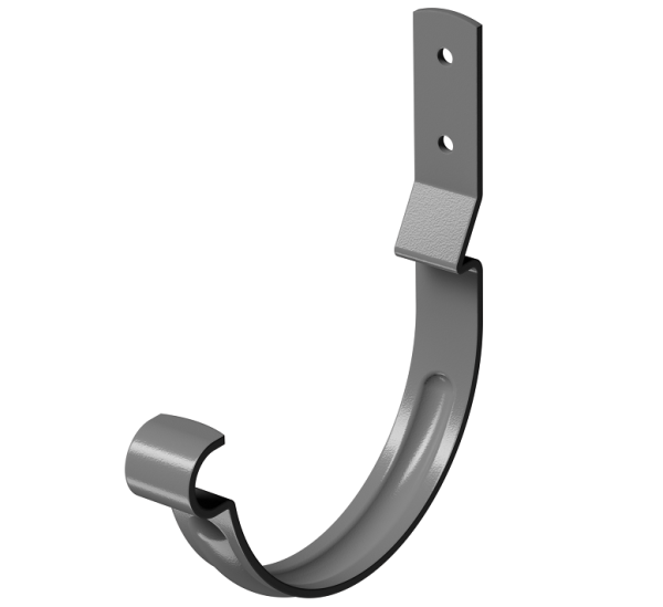 Карнизный крюк короткий (гнутый) D125 Döcke STAL PREMIUM Графит, (RAL 7024) купить в Югорске