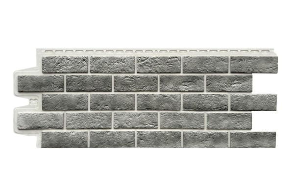 Фасадная панель Grand Line Состаренный кирпич Элит гранит, ШОВ белый купить в Югорске