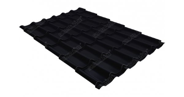 Металлочерепица классик 0,45 Drap RAL 9005 черный купить в Югорске
